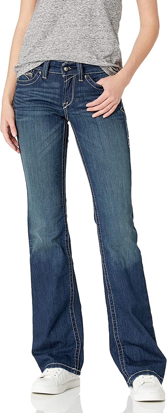 Ariat Women's Real Riding Boot Cut Jean Ocean 27 x 35L